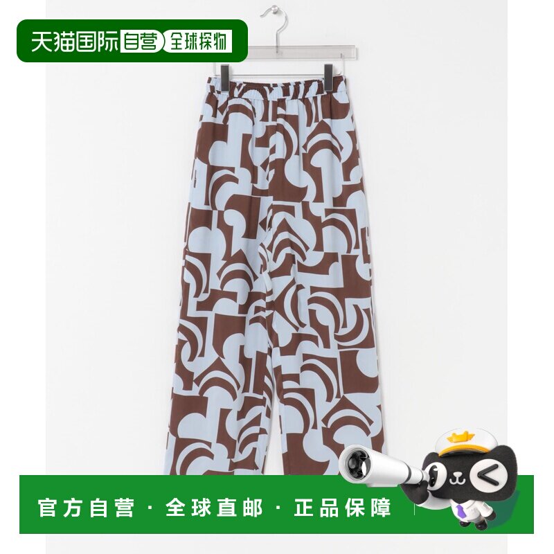 日本直邮URBAN RESEARCH 女装 垂感缎面印花阔腿裤 UR26230204200