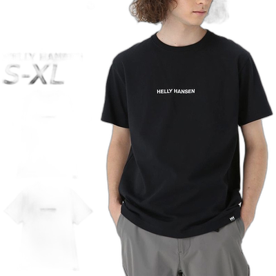 日本直邮Helly Hansen 短袖T恤男式男女通用 HELLYHANSEN 徽标T恤