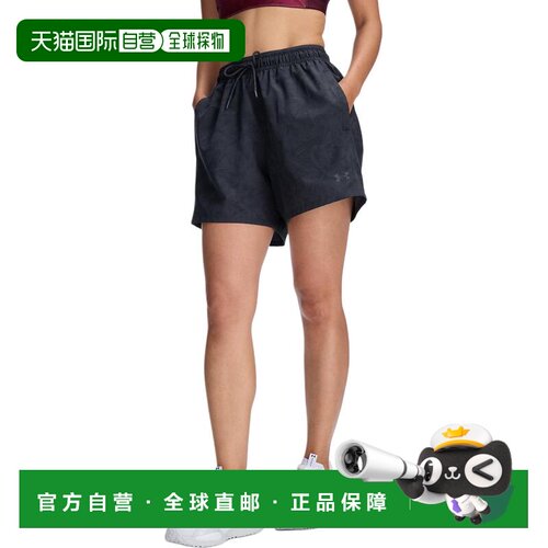 日本直邮Under Armour 图案系带直筒口袋 运动短裤 女款