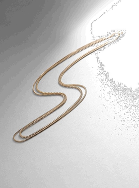 日潮跑腿COCOSHNIK 浅色垂坠项链 40