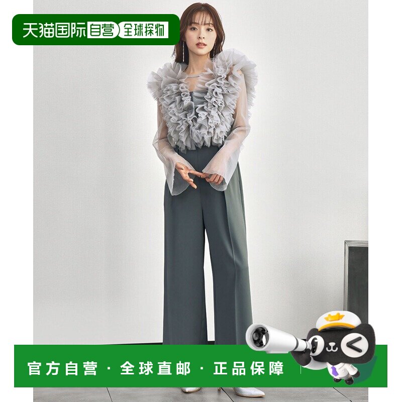 GIRL 女装 3WAY蕾丝花边衬衫+阔腿裤装连体裙套装【付后1h可退】