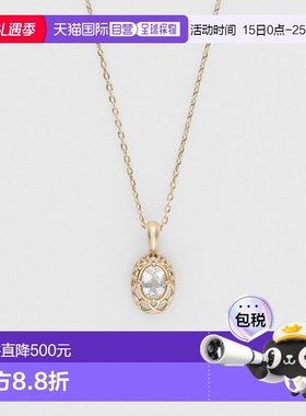 日潮 agete 阿卡朵【限定款】【11月生日石】K10托帕石项链白色