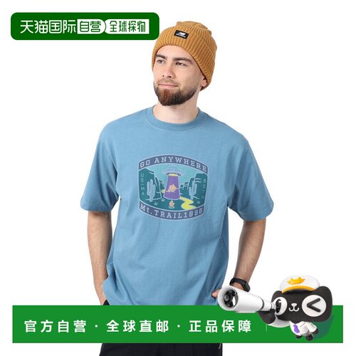 日本直邮New Balance 男士短袖T恤MT1996印花款AMT35013SGD蓝色