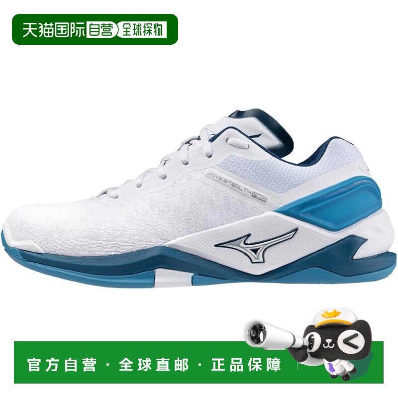【日本直邮】美津浓 手球鞋 Wave Stealth NEO 白/蓝/银 X1GA2000