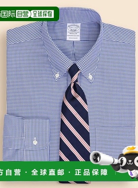 日本直邮Brooks Brothers Explorer 棉混纺格纹衬衫 Regular Fit