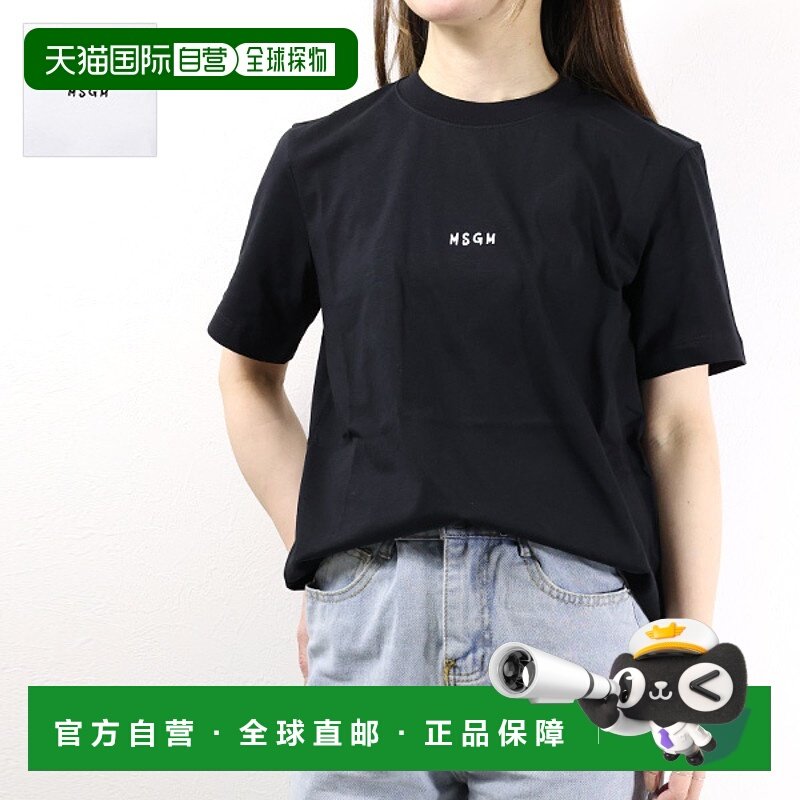 日本直邮 MSGM MINI LOGO T恤 T恤 T 迷你棉质女式 3441 MDM216 2