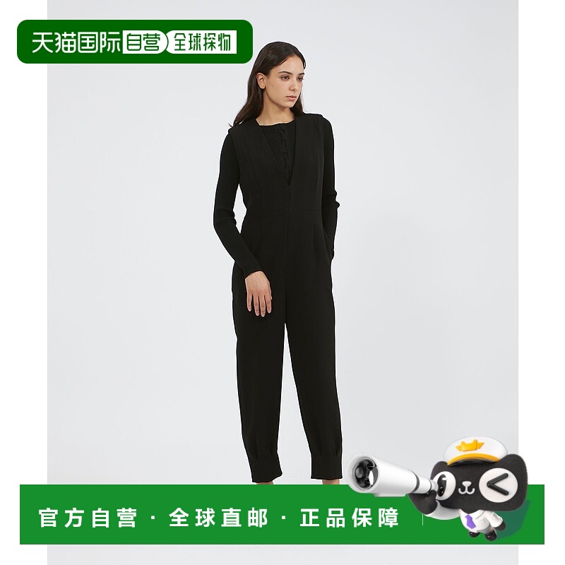 1h可退 日本直邮EPOCA 女装 褶饰V领显瘦连体裤 M5J38628__
