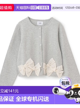 1h可退 日本直邮petit main LIEN 女装 宽松V领 系带蝴蝶结开衫外