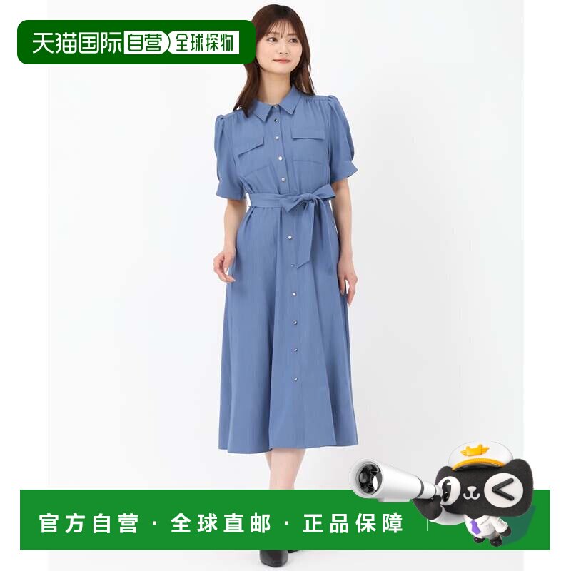 日本直邮MISCH MASCH 2025春夏新作泡芙袖口袋衬衫连衣裙 MI1814E