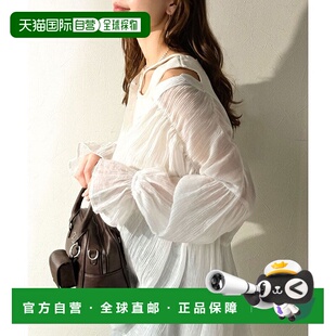 日本直邮Classical Elf 前后2way透明感长袖褶边衬衫 [C04519EW01