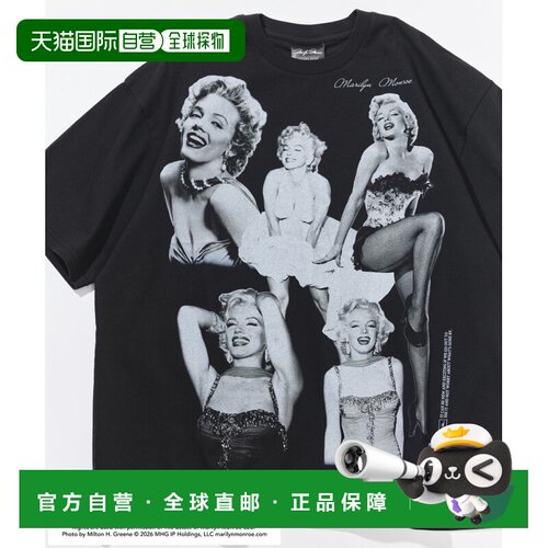 日本直邮FREAK'S STORE 男士 Marilyn Monroe复古拼贴印花T恤 102