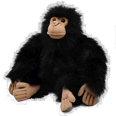 【日本直邮】Hansa汉莎 动物系列毛茸玩具 黑猩猩 No.2306