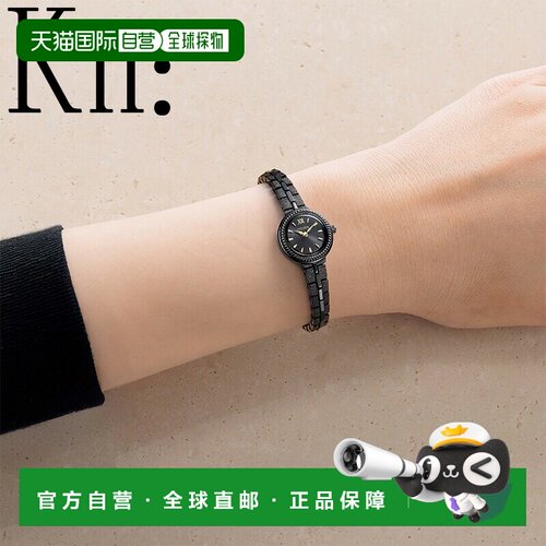 日本直邮西铁城 Kii 手表黑色光动能女士EG2986-53E轻巧时尚奢华