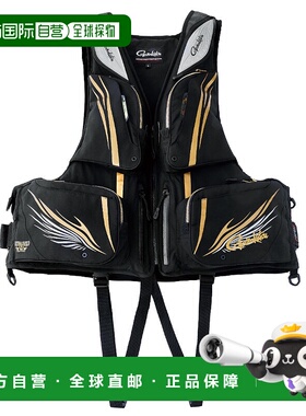 日本直邮Gamakatsu 救生衣 Ultima Shield Pro 漂浮背心 L 黑色 G