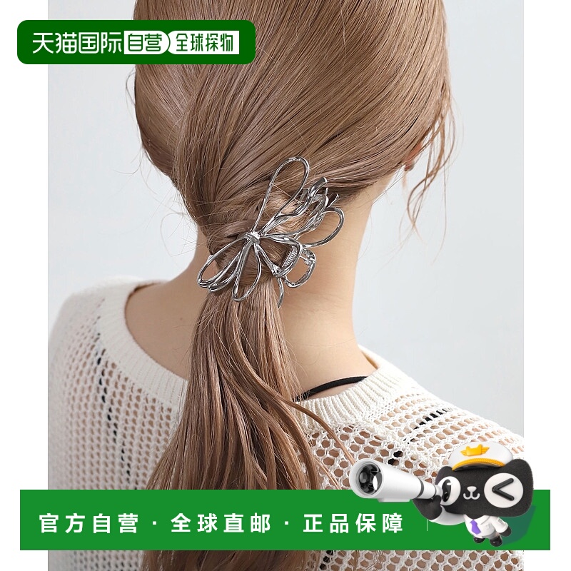 1h可退 日本直邮ANE MONE女装金属质感蝴蝶结发夹 DG550050H
