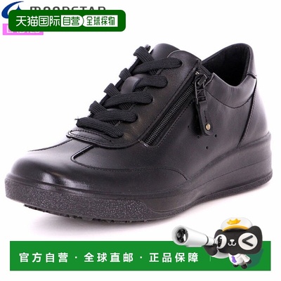 日本直邮Moonstar 女士 SPORTH SP9009NSR 黑色舒适鞋真皮舒适靴4