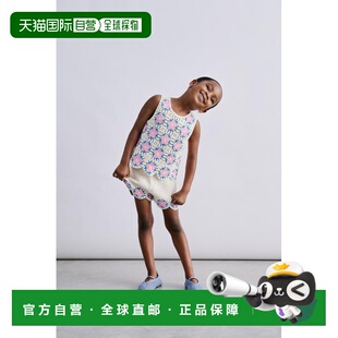 日本直邮Zara花卉图案钩编百慕大短裤背心连衣裙