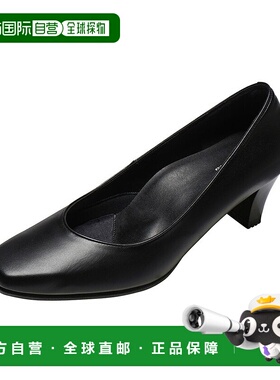 日本直邮 Pedala 女士 2E 5.0cm 跟高跟鞋亚瑟士一脚蹬平底鞋