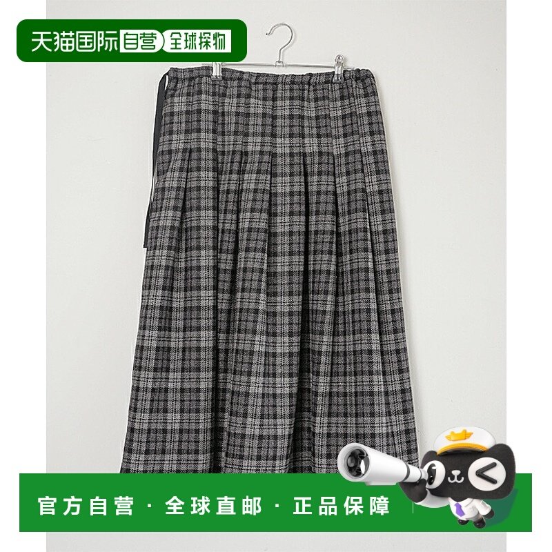 日本直邮ina(伊娜)羊毛格纹裙长款百褶裙[254148],女装/女士精品,半身裙,淘宝优惠券,粉丝福利购,淘宝优惠卷