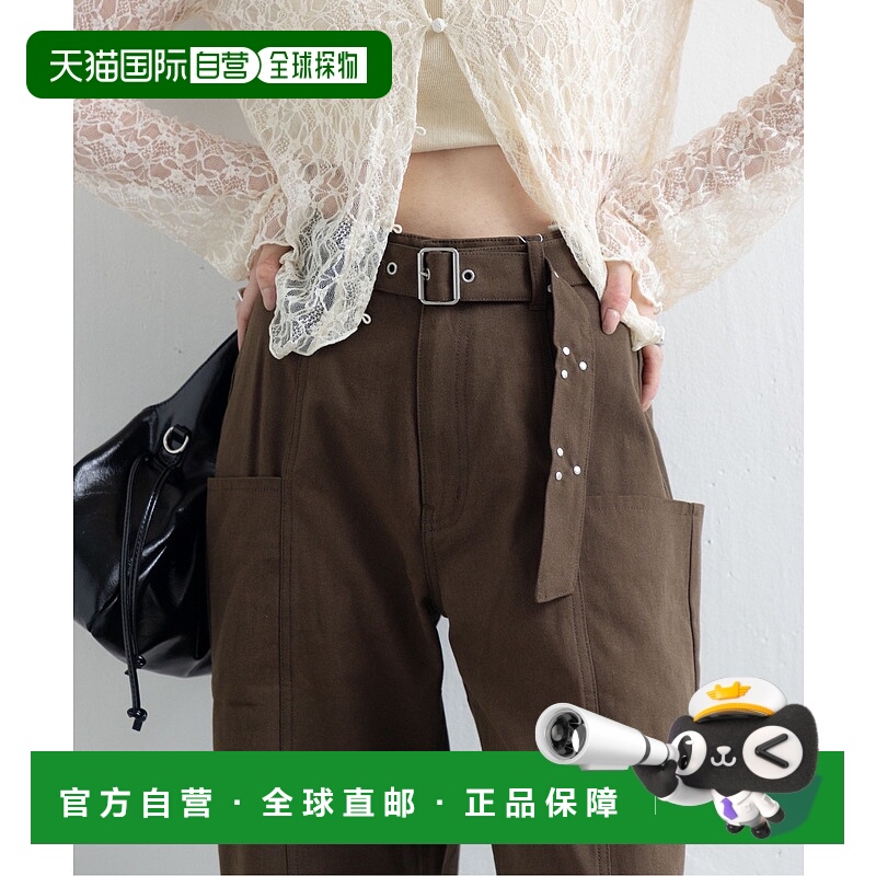 1h可退 日本直邮Kastane 女装 低腰设计 侧袋饰钉休闲长裤 KAZ105