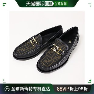 7D155皮鞋 乐福鞋 FENDI 提花面料 皮革男女款 Look