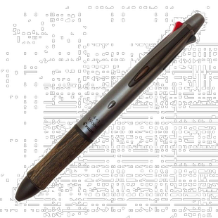 【日本直邮】Pilot百乐 4色圆珠笔+自动铅笔木杠笔握BKHFW2SRGY灰