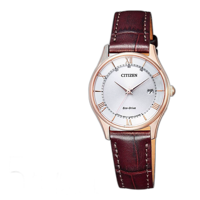 日本直邮 Citizen Collection 西铁城系列 ES0002-06A 电波钟 皮