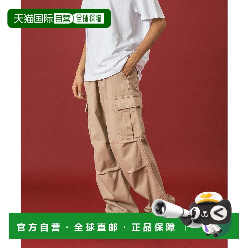 1h可退 日本直邮XLARGE 男女同款 X刺绣工装裤 卡其黑绿三色可选