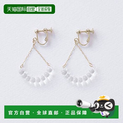 【日本直邮】HARIO不用穿洞耳环Lampwork factory笑脸钉珠款气质