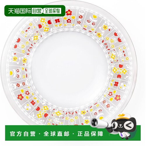 【日本直邮】ADERIA石冢硝子 复古系列日制印花玻璃甜品碟 花蕾丝