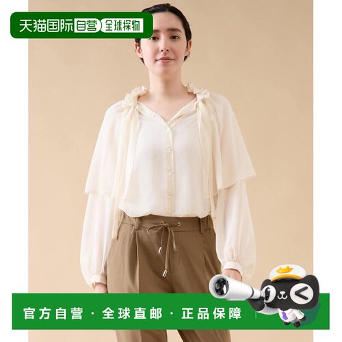 1h可退 日本直邮martinique 女士 斗篷式衬衫 A0343FB358泡泡袖