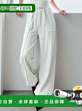1h可退 日本直邮RESEXXY 女装 宽松直筒女裤 高腰显瘦侧褶运动裤