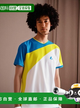 日本直邮 LUCENT 比赛衬衫无领网球羽毛球服上衣红色红色LUCENT X