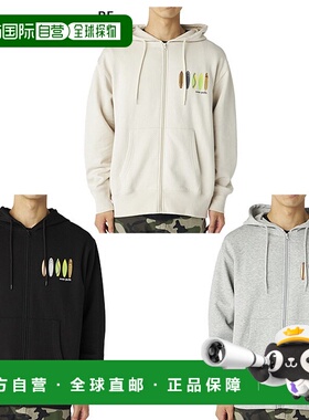 日本直邮Ocean Pacific 男士抓绒拉链卫衣休闲上衣长袖灰色米色Oc