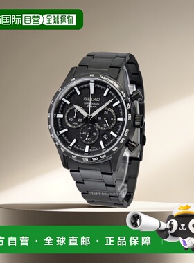 日本直邮精工 手表石英计时码表黑色海外型号 SSB415P1 男士 [逆]