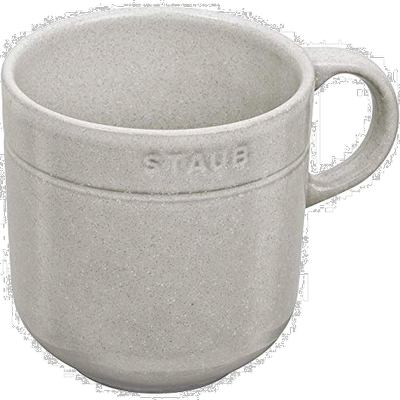 【日本直邮】Staub珐琅 陶瓷马克杯350ml 白色Ceramic Mug 40508-