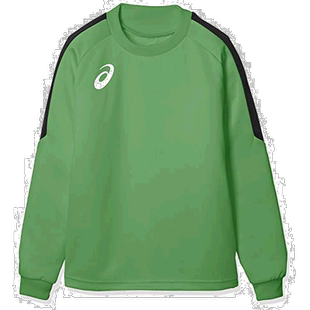 【日本直邮】ASICS 男童足球服 长袖守门员比赛衬衫 绿色 130cm
