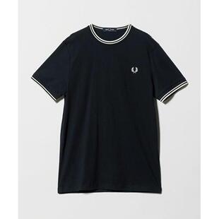 双线条设计 日本直邮green T恤 PERRY FRED label relaxing