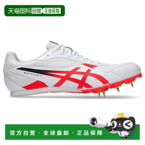 日本直邮ASICS 亚瑟士田径鞋 1093A264 EFFORT 14 白色/亮红色