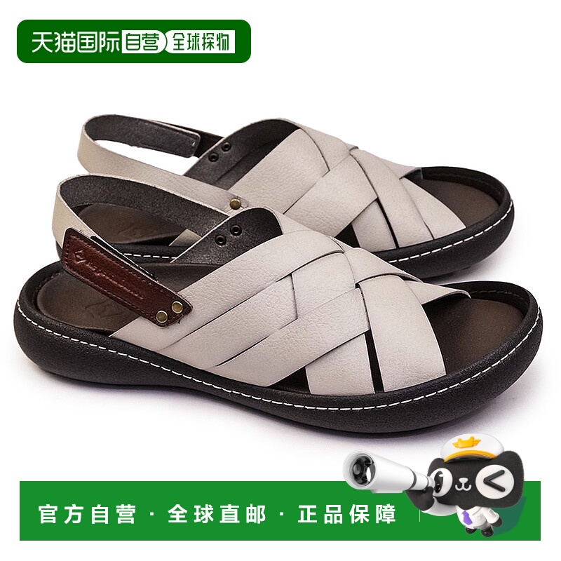 日本直邮Regetta 独木舟凉鞋女士 CJNT1000 编织宽背带低跟 Reget