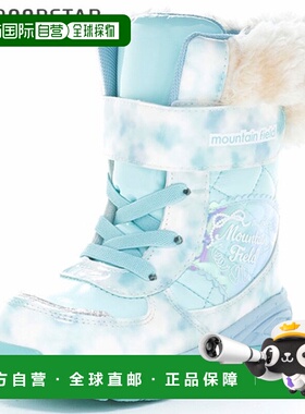 日本直邮MOONSTAR Junior 儿童靴 MF WC063 薄荷绿山野童冬靴女童