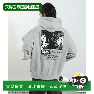 米奇唐老鸭联名图案连帽衫 1h可退 男装 MATISSE 日本直邮JACKSON