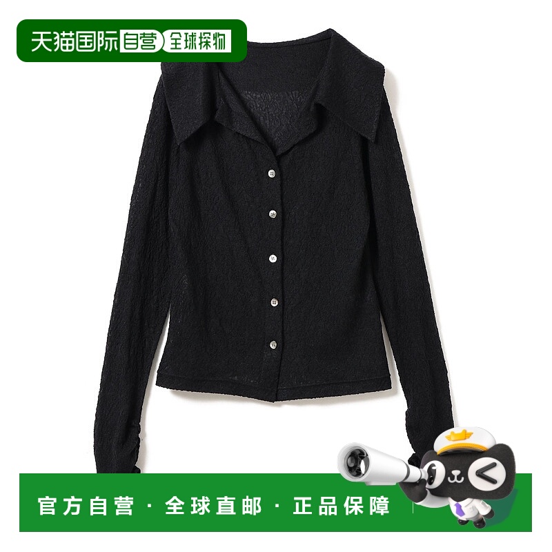 1h可退 日本直邮RBS 女士宽松大翻领蕾丝衬衫 61140960370