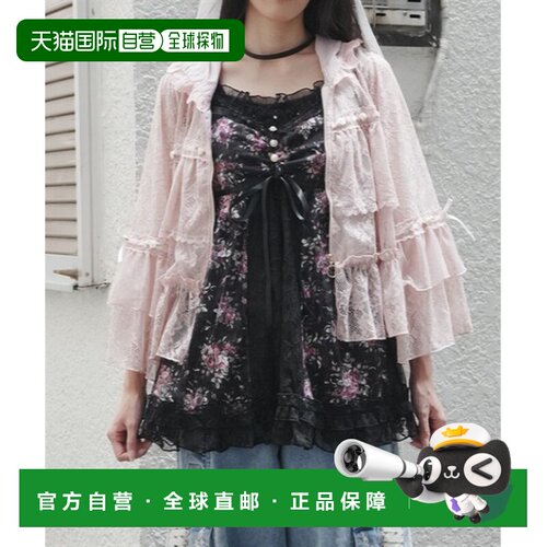 1h可退 日本直邮axes femme 女装 迷你花朵吊带长裙 CI342X02M