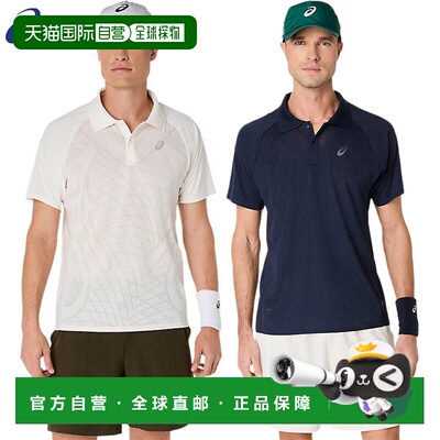 日本直邮ASICS 男士 ACTIBREEZE Polo 衫网球服比赛上衣短袖轻便2