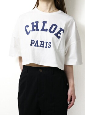 日本直邮Chloe 露脐Logo T恤 C20862 - 女士及儿童短袖圆领Logo T