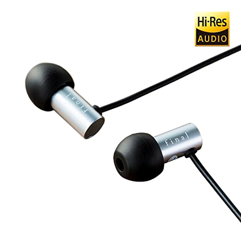 【日本直邮】Final普通有线耳机E2000耳道式耳机亚光银FI-E2DALS