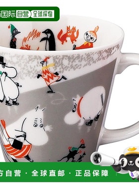 【日本直邮】山加 MOOMIN“四季”大马克杯 340ml 日本制造 灰色