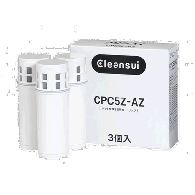 【日本直邮】Mitsubishi三菱滤水器cleansui净水壶替换滤芯3个