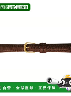 日本直邮BAMBI LEATHER BTE520BF 黑色皮革表带